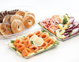 Smoked Salmon Breakfast Platter with Bread, Small