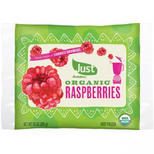 Just  Organic Frozen Fruit, Raspberries