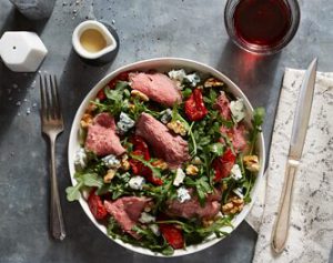 FreshDirect Arugula Salad with Sliced Beef Sirloin & Gorgonzola