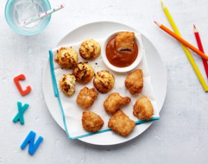 Kids Chicken Nuggets with Cauliflower Tots