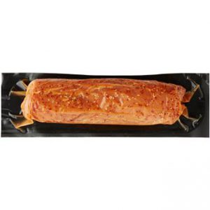 شرائح لحم الخنزير المتبل بالعسل والثوم ترياكي ، مرفوعة بدون مضادات حيوية ، غير مطبوخة