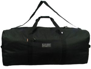 Heavy Duty Cargo Duffel Large Sport Gear Drum Set Equipment Hardware Travel Bag Rooftop Rack Bag (30" x 15" x 15", Black)