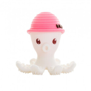 3D Octopus Teething Ring - Pink - Babytolove