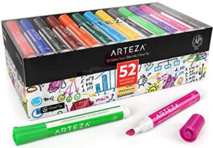 Arteza Dry Erase Markers, Bulk Pack of 52