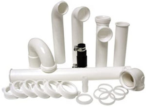 مجموعة أدوات التخلص من القمامة 7027450 من بلمبكرافت ، أبيض