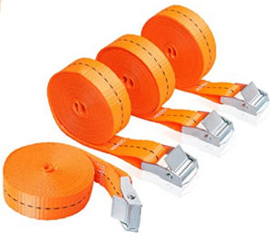 AYVANBER Tie Down Strap Heavy Duty Trailer Lashing Strap Cam Lock إبزيم يصل إلى 600 رطل 1 "x 16 قدم لركوب الأمواج Kayak Canoe Cargo Boat Luggage Bicycles Furniture & أجهزة النقل