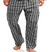 Hanes Men's Woven Plain-Weave Pajama Set