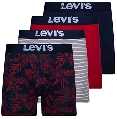 Levi's Mens Stretch Boxer Brief Underwear Stretch Underwear 4 Pack