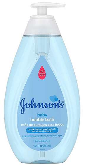 رغوة استحمام للأطفال من جونسون للعناية اللطيفة ببشرة الطفل