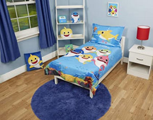 Baby Shark 4 Piece Toddler Bedding Set