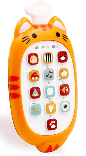 CISAY Musical Toys,K1 Children Appease Mobile Phones with Music and Lights,Electronic Learning Toy