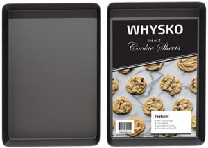 Non Stick Bakeware Set, Includes 2 Cookie Sheets, 12" x 17.5" Half Sheet Baking Trays, Cake and Cookie Baking Pans, Oven Safe, Warp and Rust Resistant