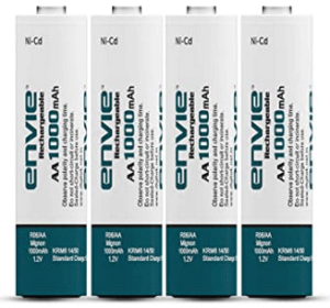 Envie AA 1000 4PL Ni-CD Rechargeable Battery