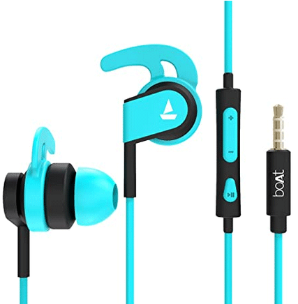 boAt Bassheads 242 in Ear Wired Earphones with Mic(Blue)
