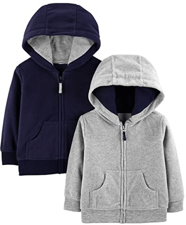 Simple Joys by Carter's Baby Boys' 2-Pack Fleece Full Zip Hoodies