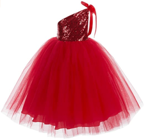 ekidsbridal One-Shoulder Sequin Tutu Flower Girl Dress Corset Dress Wedding Pageant Dresses Ball Gown Tutu Dresses