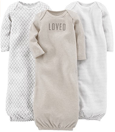 Simple Joys by Carter's Baby 3-Pack Cotton Sleeper Gown