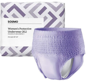 Solimo Incontinence & Postpartum Underwear for Women, Maximum Absorbency, Extra Large, 16 Count, 1 Pack