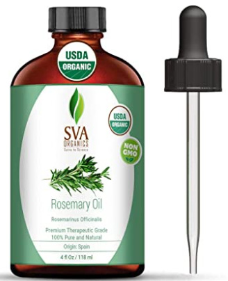 SVA Organics Rosemary Essential Oil Organic USDA 4 Oz 100% Pure & Natural