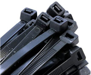 100-Pack Heavy Duty 14 Inches 120 Pound Cable Zip Tie Down Strap Wire Nylon Wrap Black