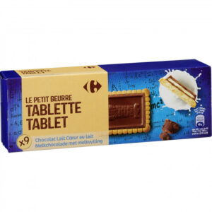 Biscuit with 100g milk chocolate bar