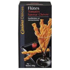 Tomato flutes with goat cheese flavor 100g - CASINO