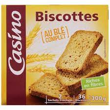 Whole wheat rusks x36 300g - CASINO
