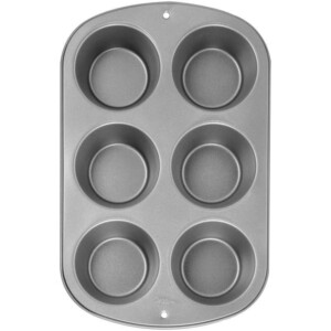 Recipe Right Nonstick Jumbo Muffin and Cupcake Pan, 6-Cavity