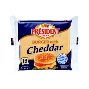 Cheddar cheese slice x12 200g - WHITE GOLD