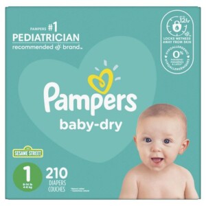 Walmart Canada Pampers Baby Dry Diapers, Super Econo Pack