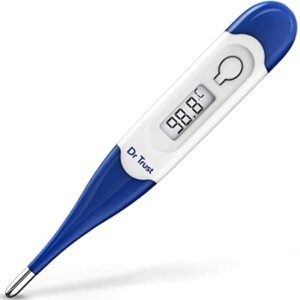 Dr Trust (USA) Waterproof Flexible Tip Digital Thermometer (White)