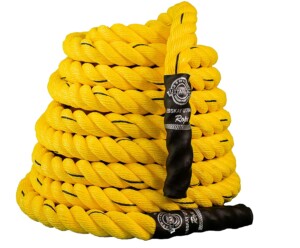 ESSKAY UTTAM Rope Yellow Pro Battle Rope Corde d'exercice 1.5 POUCES