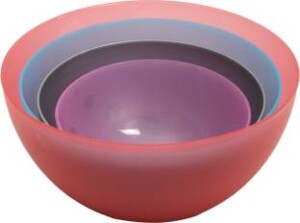 Jaypee Plus Multi Purpose Bowls Plastic Mixing Bowl  (Multicolor, Pack of 4)