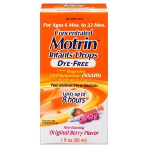 Infants' Motrin Dye-Free Pain Reliever/Fever Reducer Liquid Drops