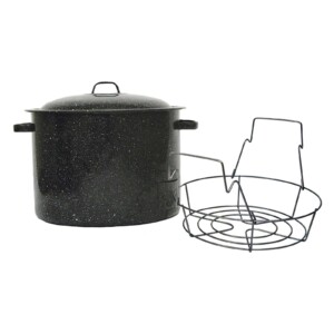 Best Overall, Water Bath Canner: Granite Ware 12-Quart Canner with Lid and Rack