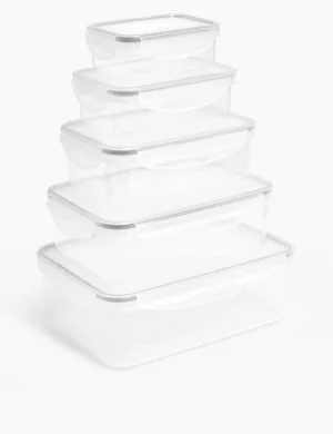 Set of 5 Kitchen Storage Tubs