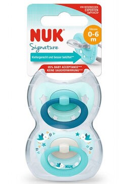 Set of 2 Signature Pacifiers 6-18 months - Boy - Nuk
