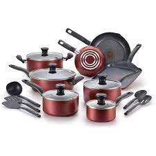 Tramontina Primaware 18 Piece Non-stick Cookware Set, Red