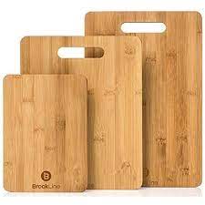 Brookline Wood Cutting Board Set - 3 Charcuterie Boards for Home & Kitchen Accessories