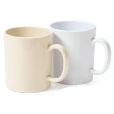 Lina Matte Blue Stripe Mug