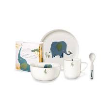 Set of 5 pcs Kids Tableware Emma - Multiple-Colors