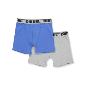 Diesel Boys' 2-Pack Boxer Briefs - blue/gray, 14-16