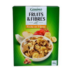 Fruit and fiber cereal 500g - CASINO