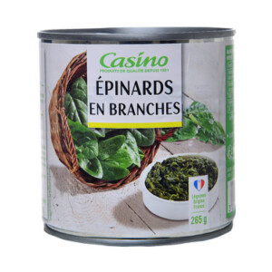 Spinach leaves 380g - CASINO