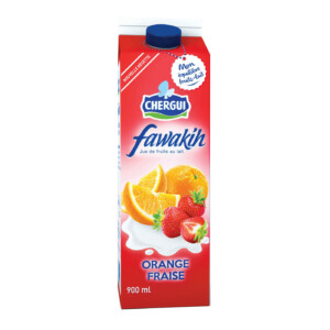 Fawakih orange and strawberry milk fruit juice 900ml - CHERGUI