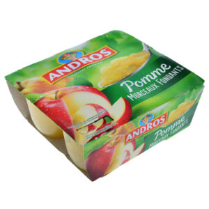 Apple dessert with pieces 4x100g - ANDROS