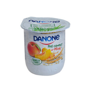Whole wheat and peach yoghurt 110g - DANONE