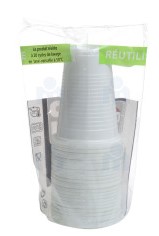 Transparent plastic cups 30cl x 10pieces - CÔTE DÉCO