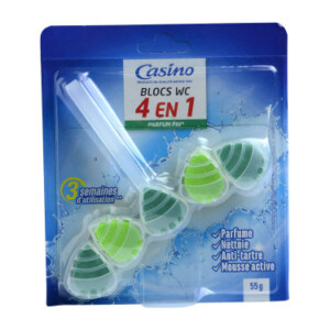 4 in 1 toilet blocks pine scent 55g - CASINO