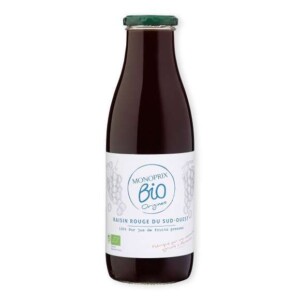 Monoprix bio origins pure red grape juice from the south-west 75cl